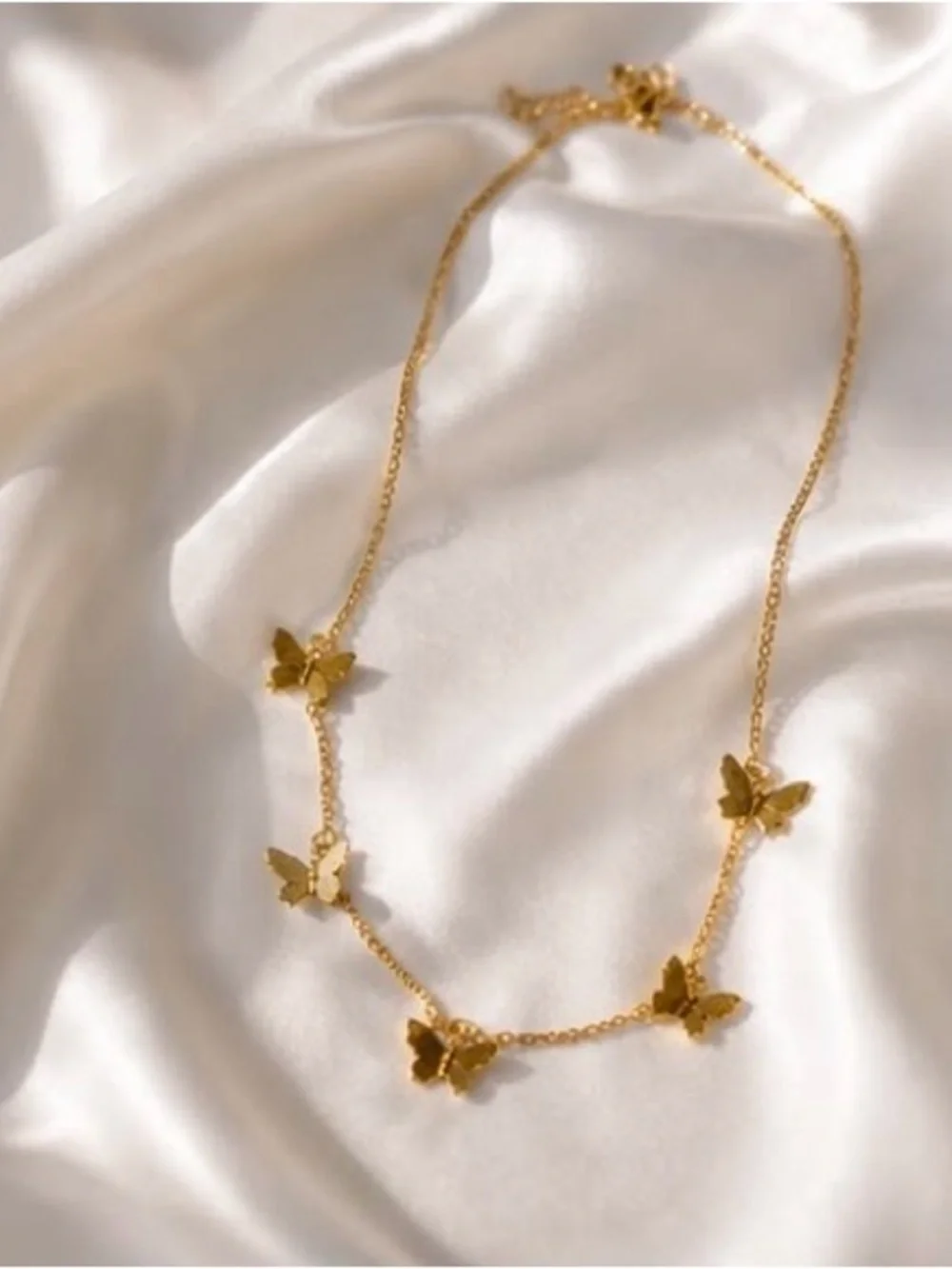 Gold Butterfly Chain Necklace
